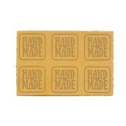 Аппликации из кожи HandMade 3*3см (6шт), песочный - цена и фото