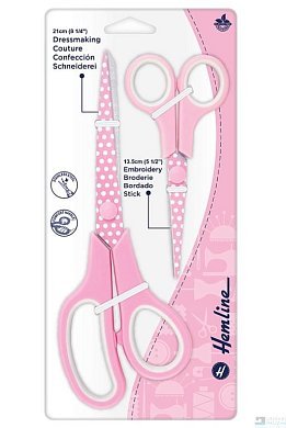 Набор ножниц "Горошки", 21 см, 13,5 см.  Hemline - цена и фото