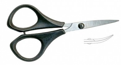 Ножницы маникюрные изогнутые Н-041 "Красный металлист" - цена и фото