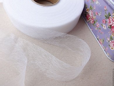 Паутинка для низа брюк 1,5см в рулоне 100м - цена и фото