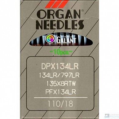 Иглы ORGAN DРx5 134LR №110 для кожи (10 игл) - цена и фото