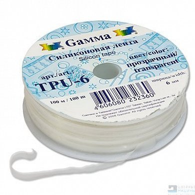 Лента силиконовая (пластиковая)TPU-6 6мм, 100м - цена и фото