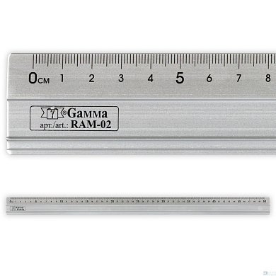 Линейка универсальная алюминиевая 50см с Non-Slip покрытием внизу - цена и фото