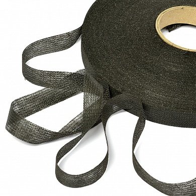 Лента нитепрошивная 1,5см в рулоне 50м черная - цена и фото