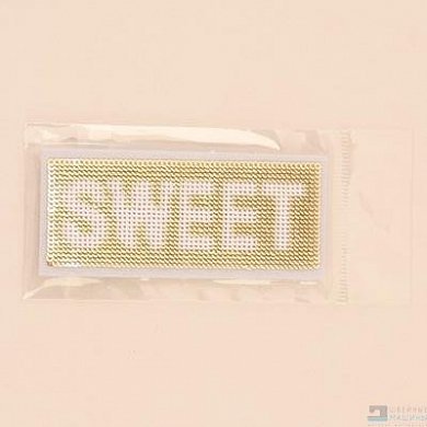 Термоаппликация SWEET 8*3.3см, 4448338 - цена и фото