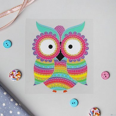 Термотрансфер сова 10х12см арт.615382 - цена и фото