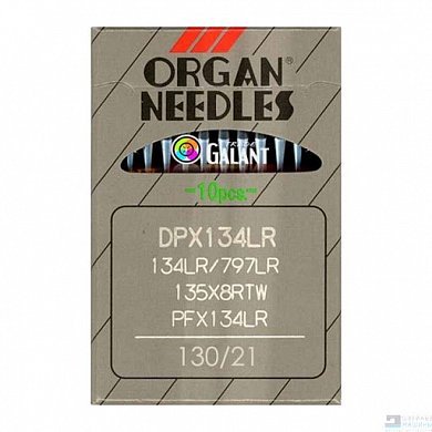 Иглы ORGAN DРx5 134LR №130 для кожи (10 игл) - цена и фото