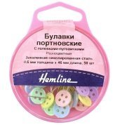 Булавки портновские, длинные 46мм, Hemline, 50шт. - цена и фото