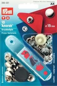 Кнопки Анорак 15мм PRYM 390301 с инструментом для установки - цена и фото