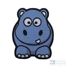 Термоаппликация Бегемотик 7,5*6см, 7724471 - цена и фото