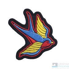 Термоаппликация Ласточка 7,5*7,5см, 7724479 - цена и фото