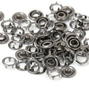 Кнопка трикотажная кольцо 9,5мм 50шт. никель - цена и фото