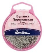 Булавки-гвоздики в пластиковом контейнере 310 шт, Hemline - цена и фото