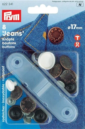 Джинсовые кнопки 17мм PRYM 622241 - цена и фото