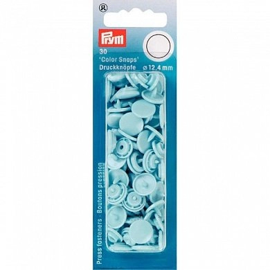 Кнопки PRYM 393120 Color Snaps 12.4мм голубой светлый, 30шт. - цена и фото